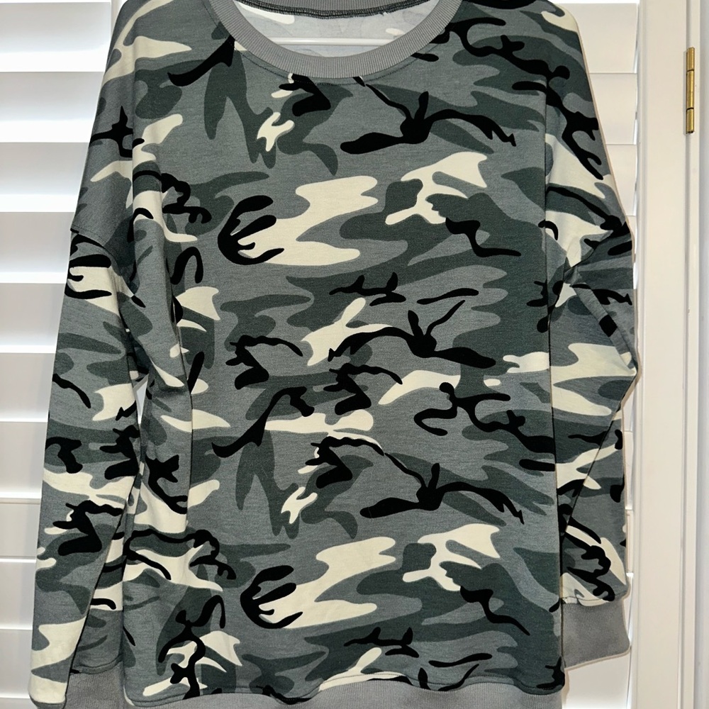 Woman’s Camouflage Sweater